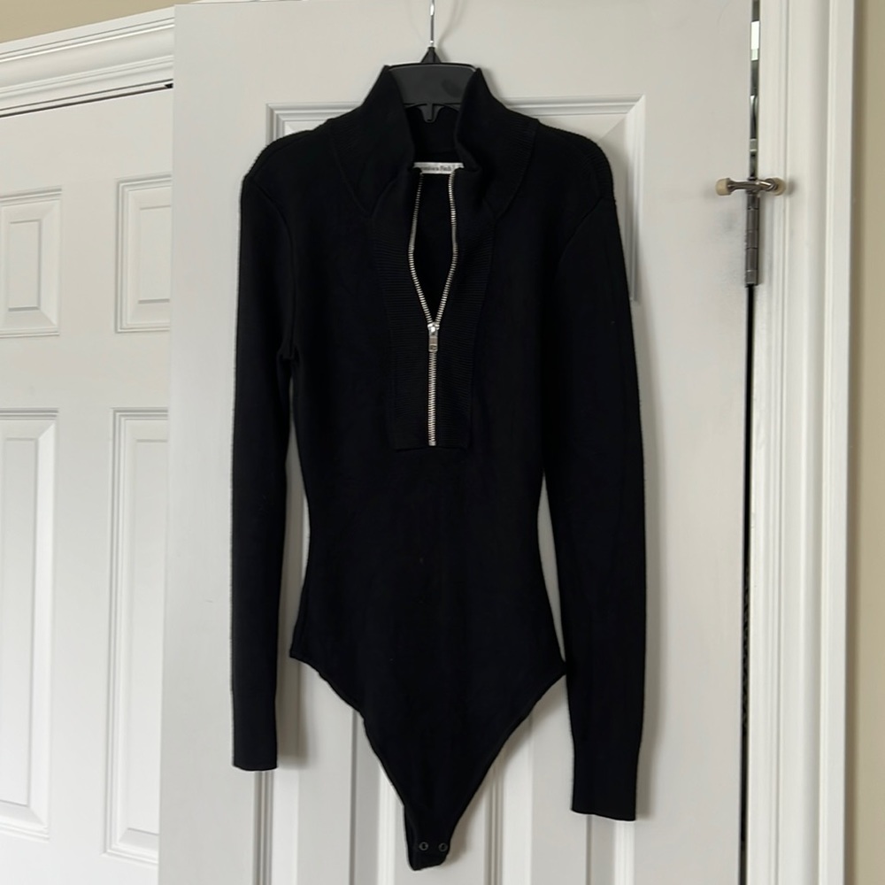 Abercrombie Sweater Zip Up Bodysuit